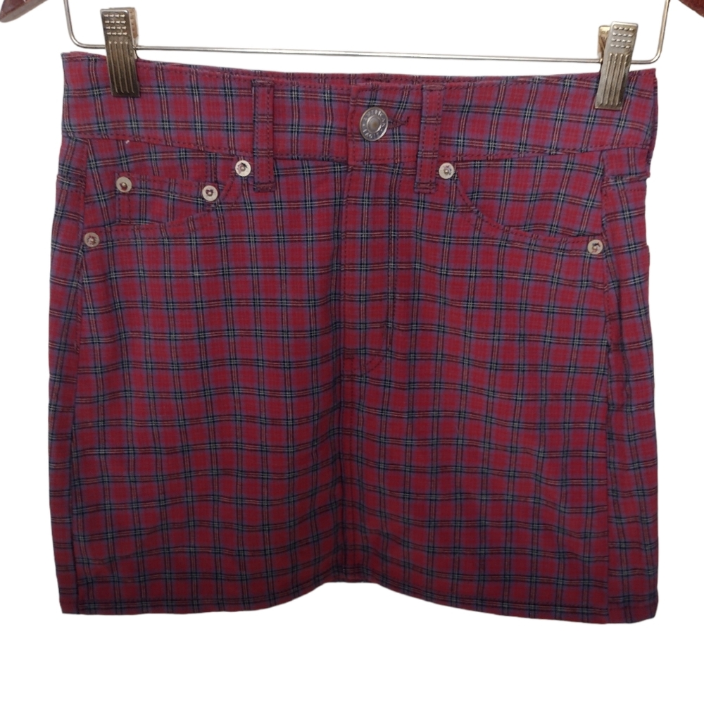 American Eagle Plaid Hi-Rise Mini Skirt - Size 00